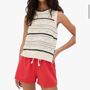 Varley Textured Lightweight Knit Sweater Vest